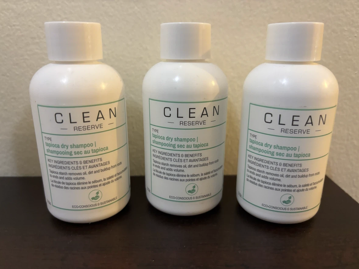 NEW-CLEARANCE-3 Clean Reserve Tapioca Dry Shampoo Bottles
