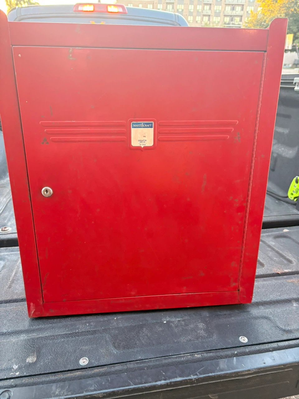 Mastercraft Red Metal Storage Cabinet