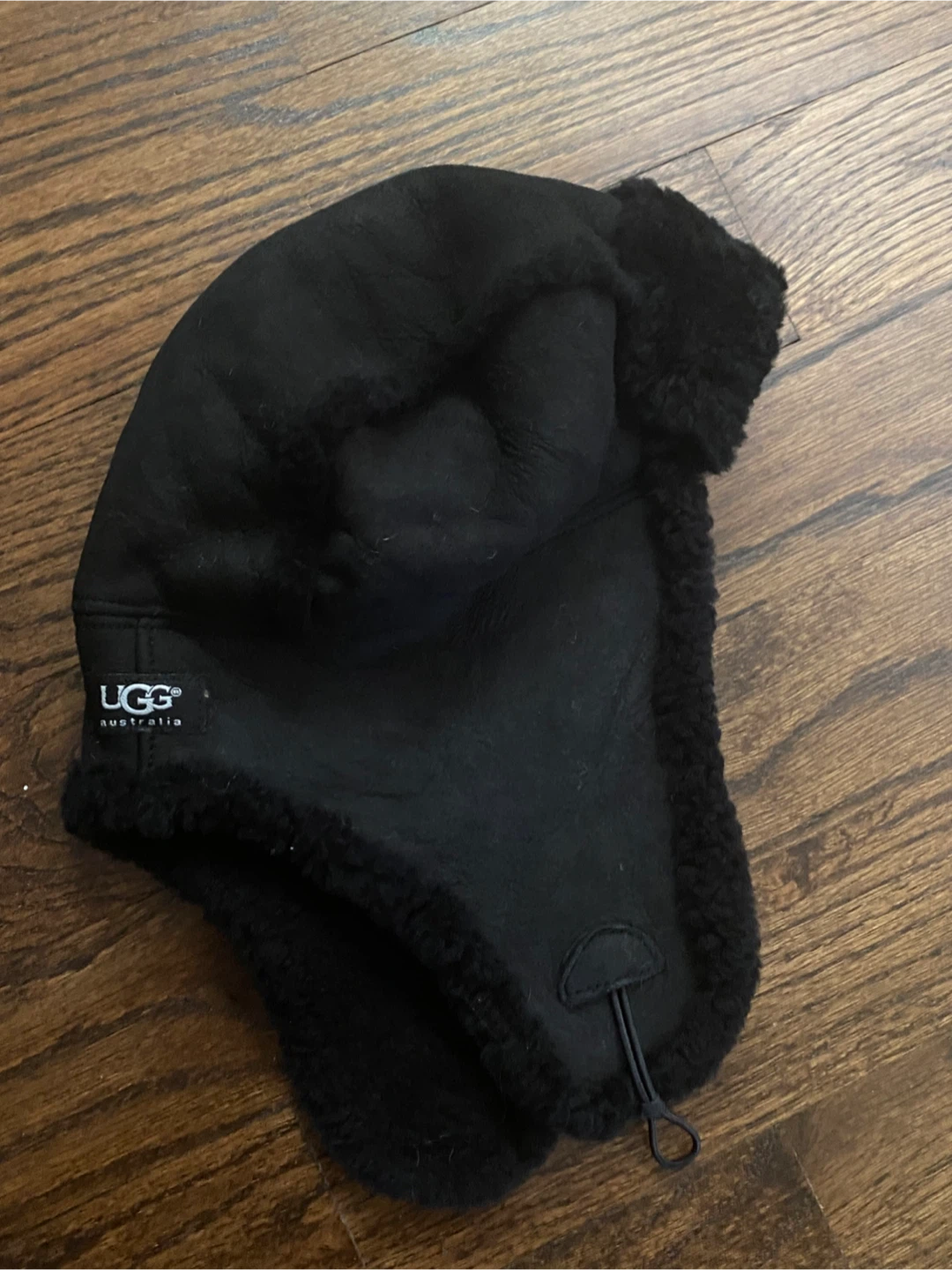 UGG Australia Black Shearling Trapper Hat