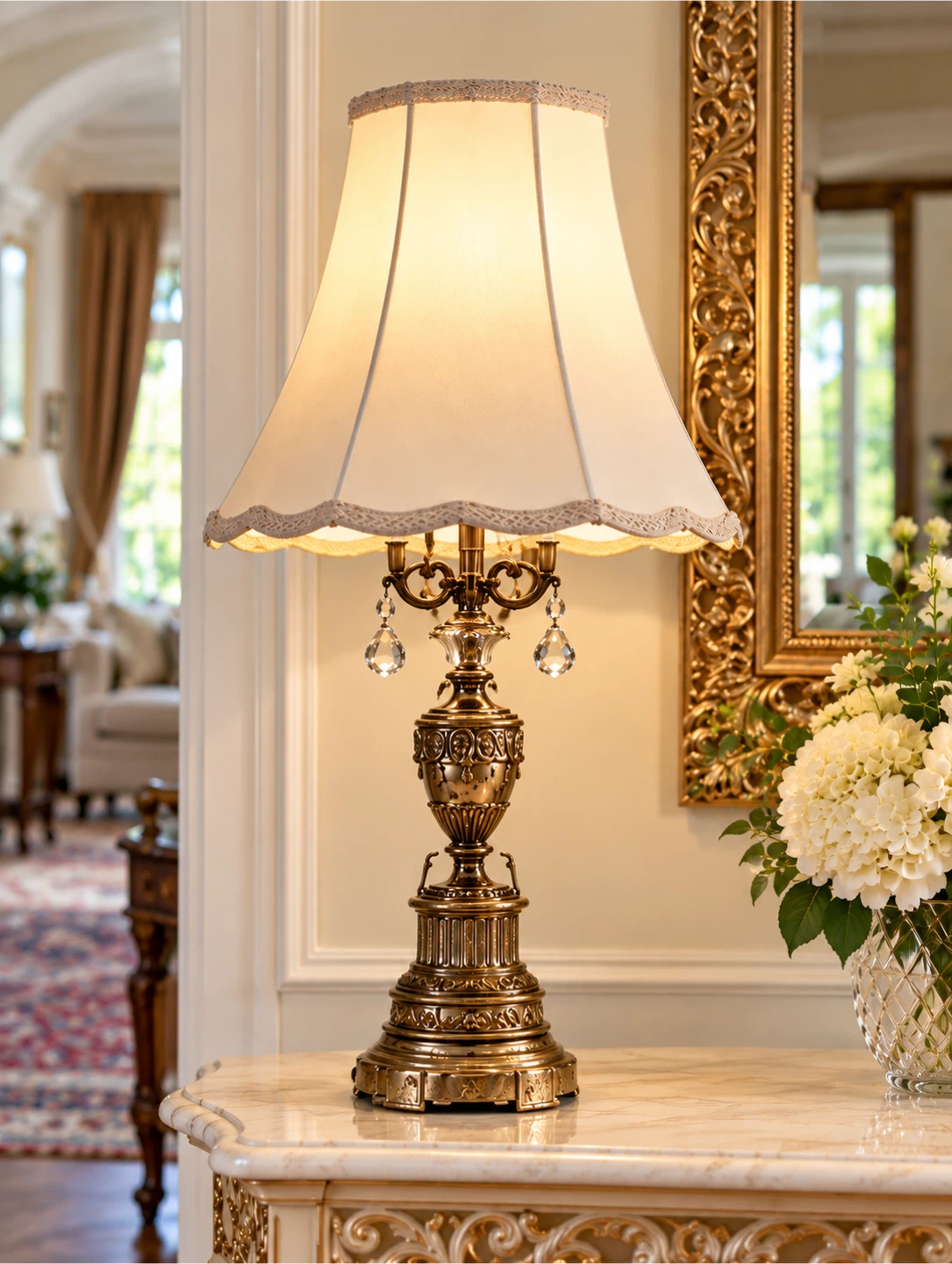 ✨Price for each. Pair of Vintage-Style Brass Table Lamps - photo 3