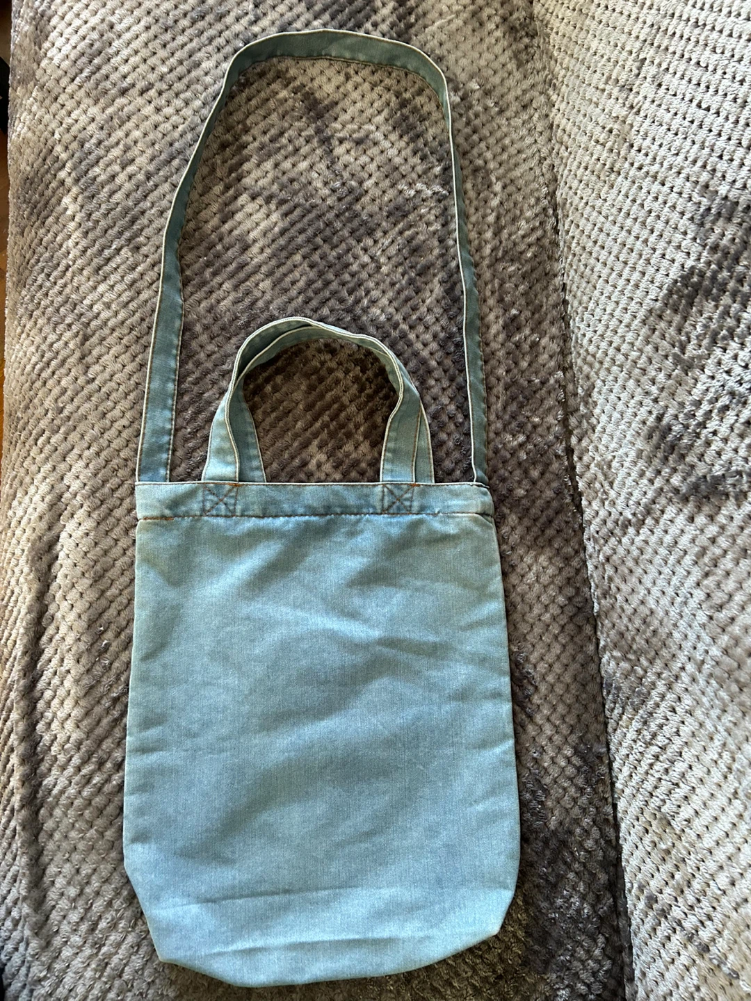 Good Food Wine Party Manhattan Denim Tote Bag - photo 2