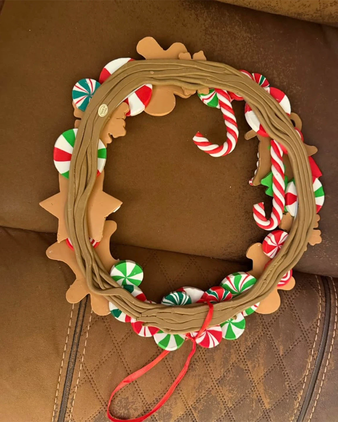 Gingerbread Christmas Wreath Decoration - photo 2