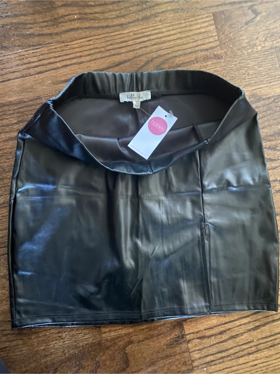 Better Be Black Vegan Leather Mini Skirt