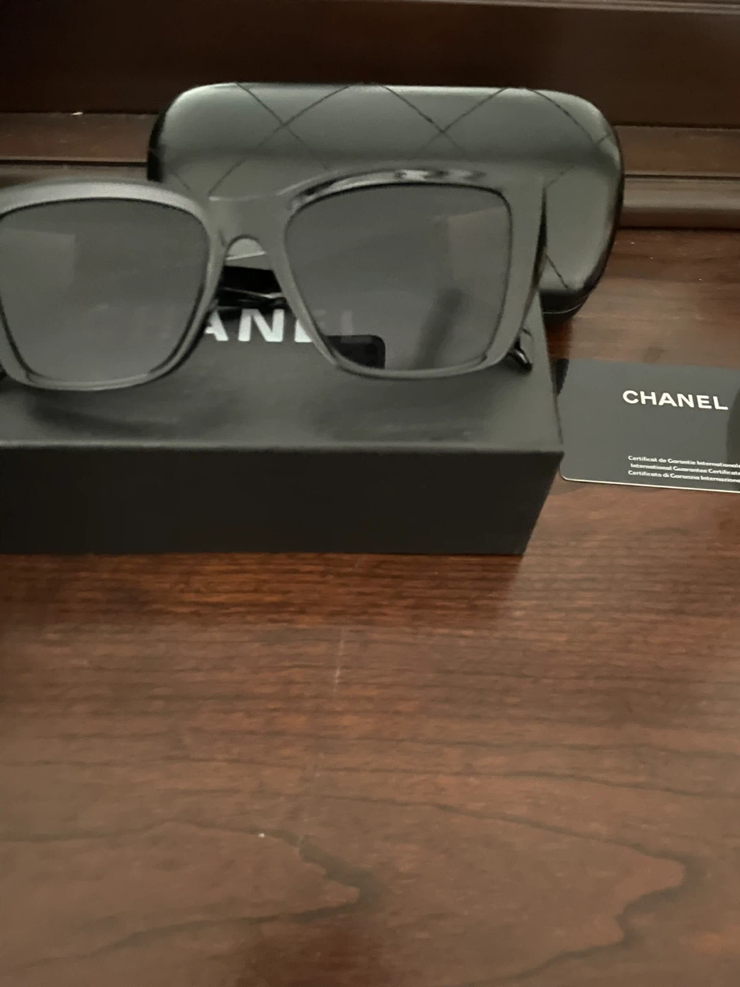 Chanel Black Sunglasses with Case - photo 2