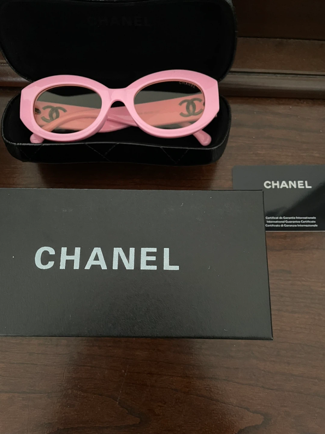 Chanel Pink Sunglasses