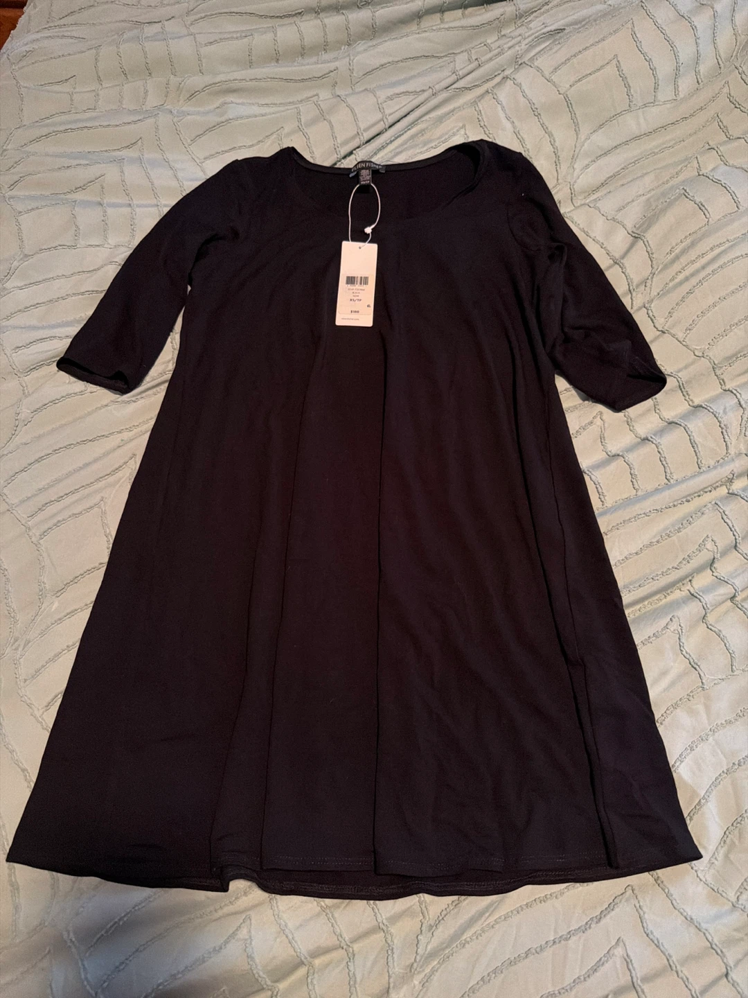 Eileen Fisher Black Dress/shirt- New with Tags