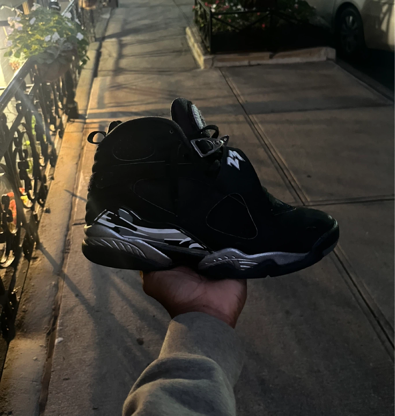 Air Jordan 8 Retro Black Silver