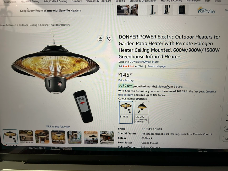 DONYER POWER Electric Patio Heater - photo 2