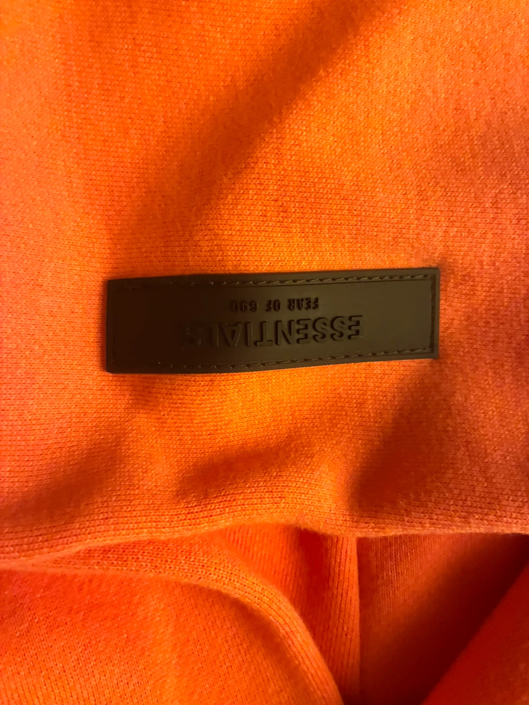Essentials Fear of God Orange Hoodie send offers - photo 2