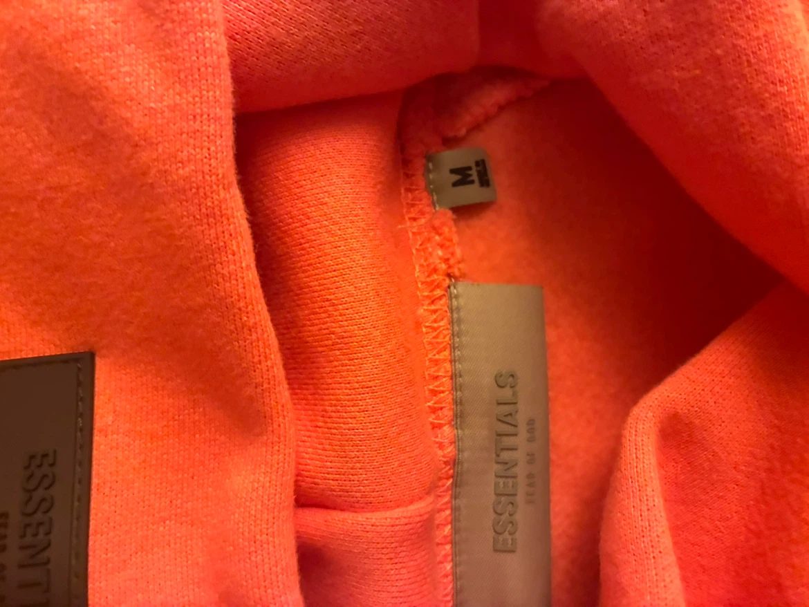 Essentials Fear of God Orange Hoodie send offers - photo 4