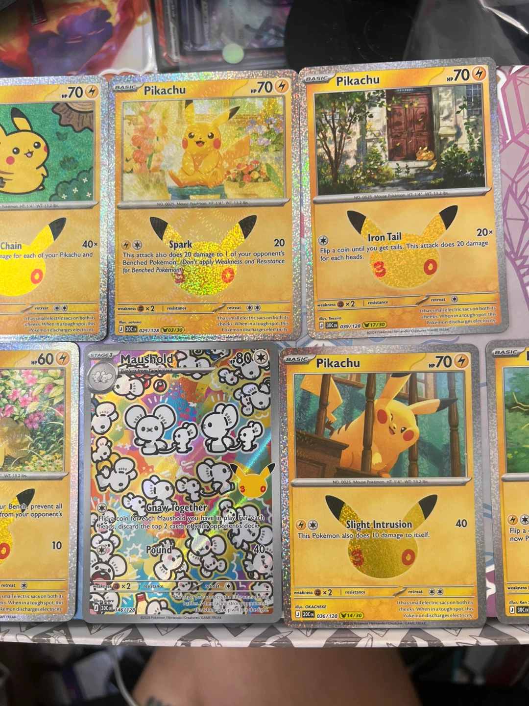 30th Anniversary Celebrations Lot of 9 Pokemon Cards - photo 3