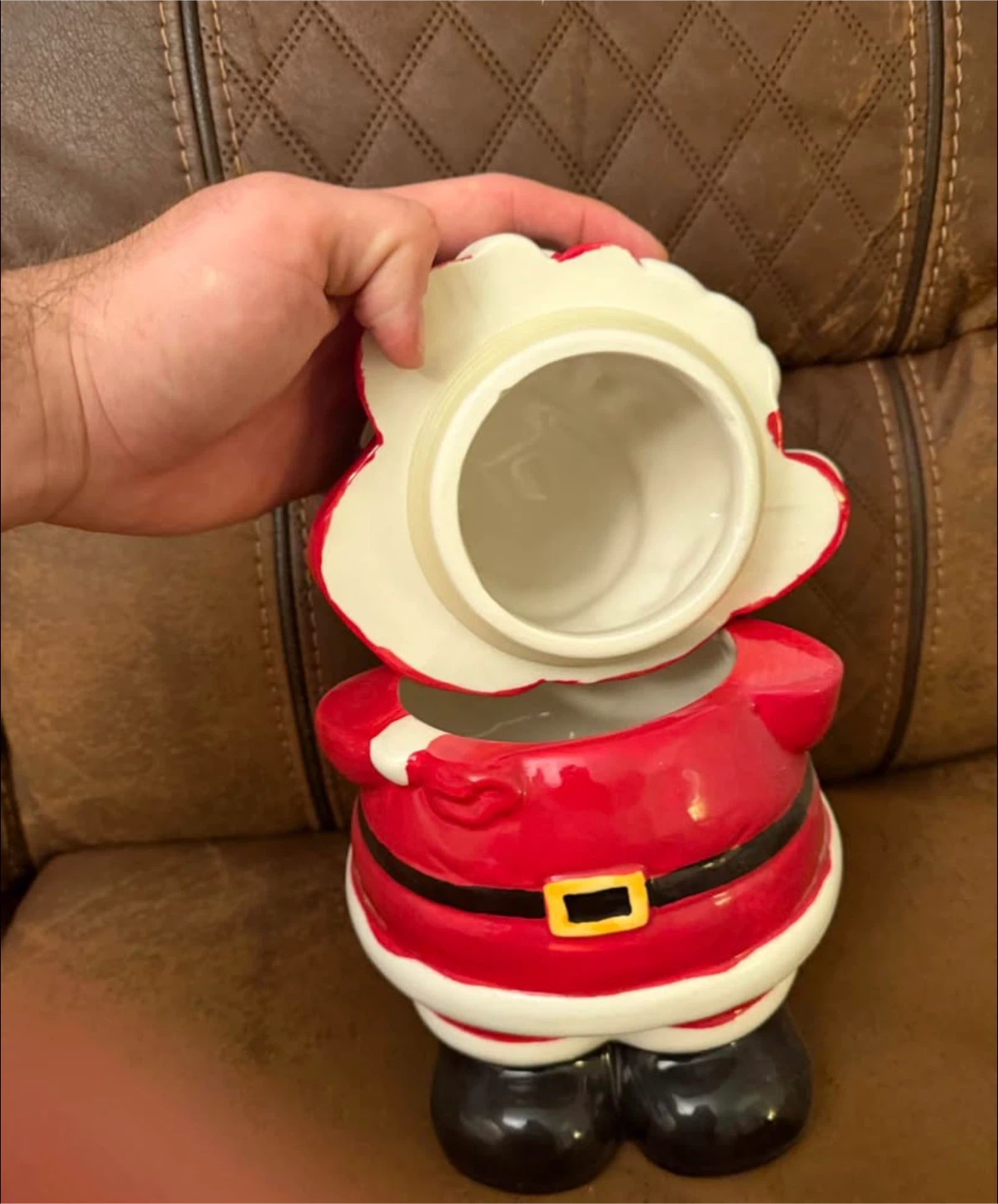 Ceramic Santa Claus Cookie Jar - photo 2