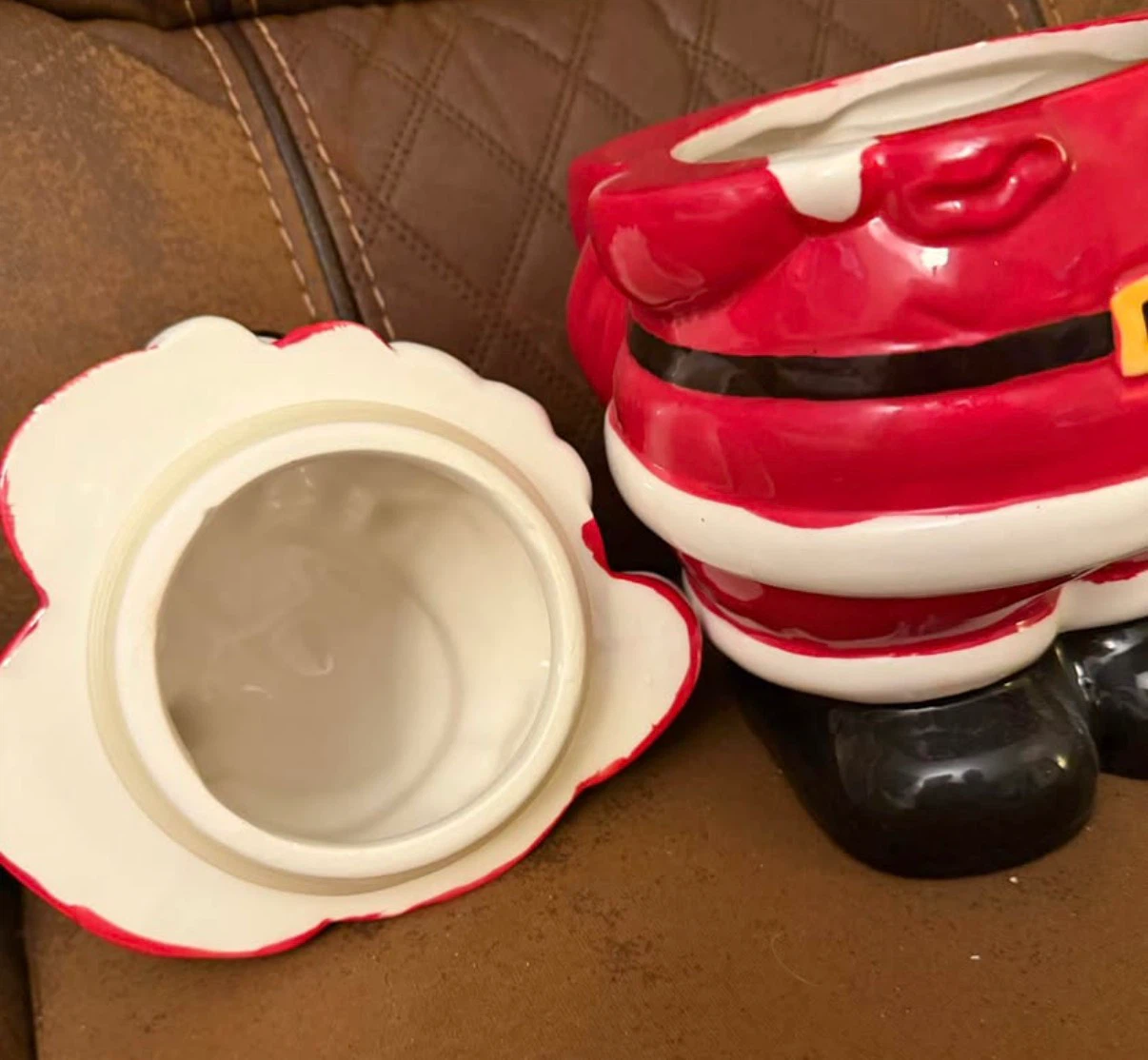 Ceramic Santa Claus Cookie Jar - photo 4