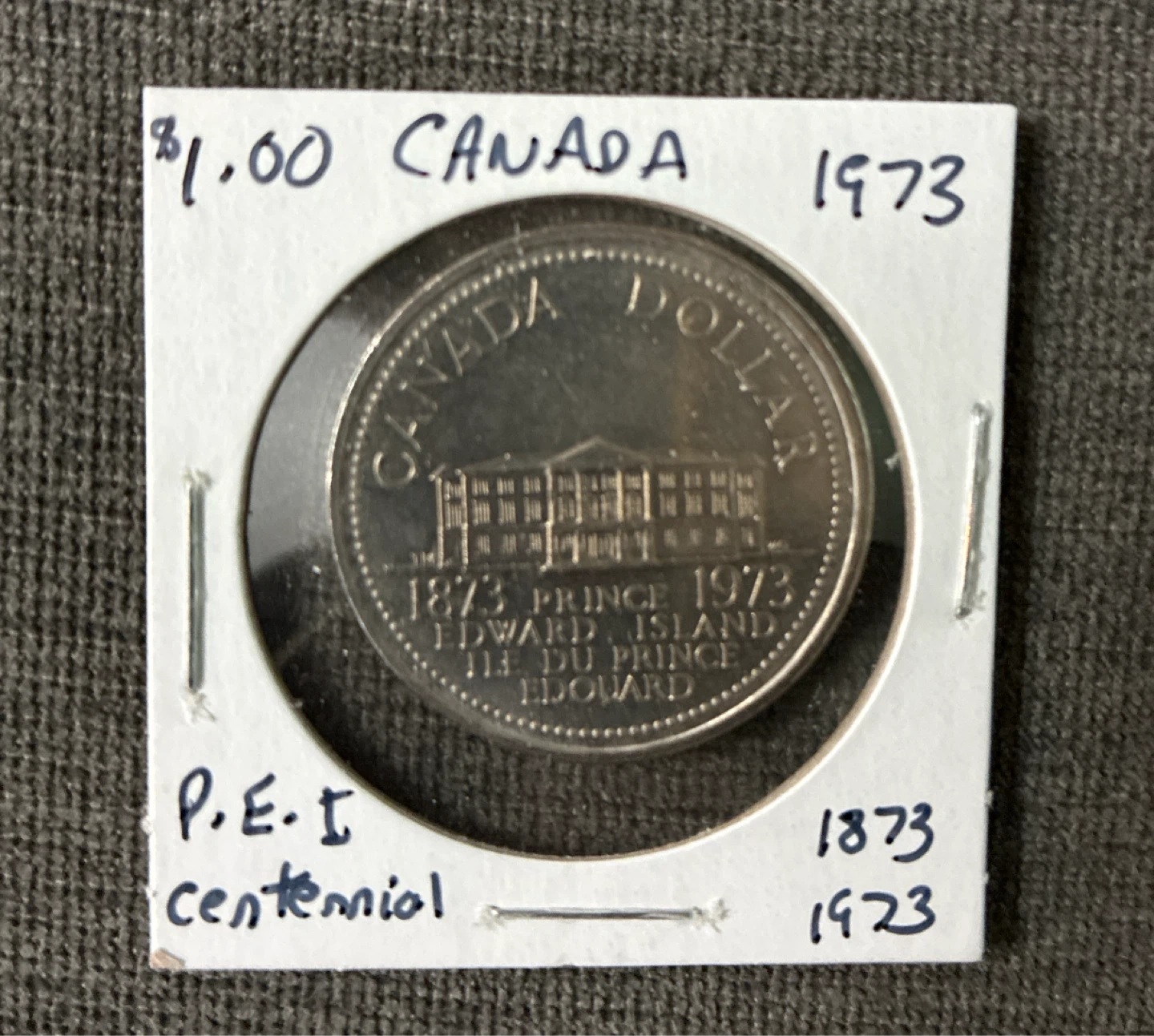 Uncirculated 1973 Prince Edward Island Centennial Dollar