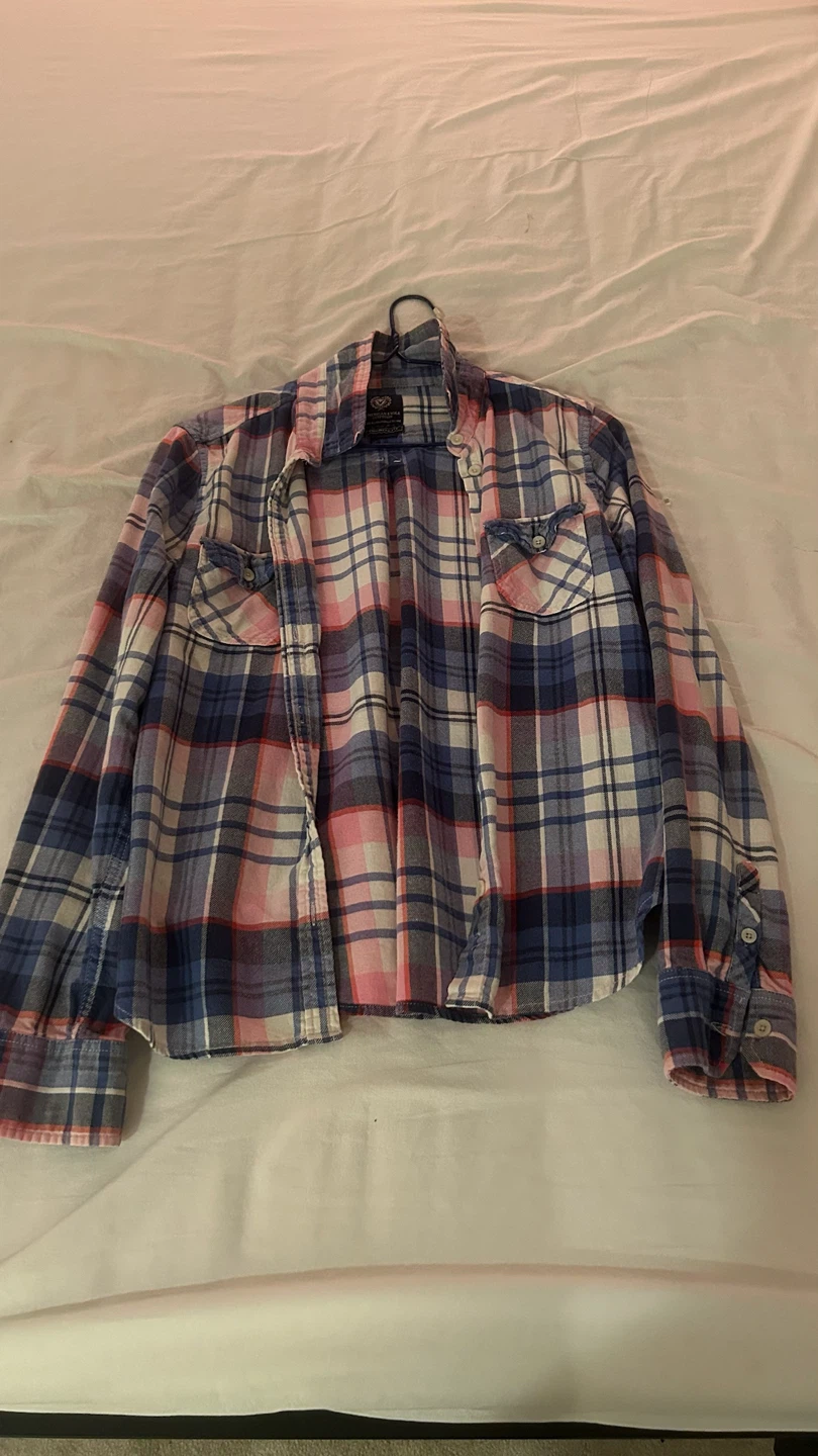 American Eagle Plaid Flannel Shirt