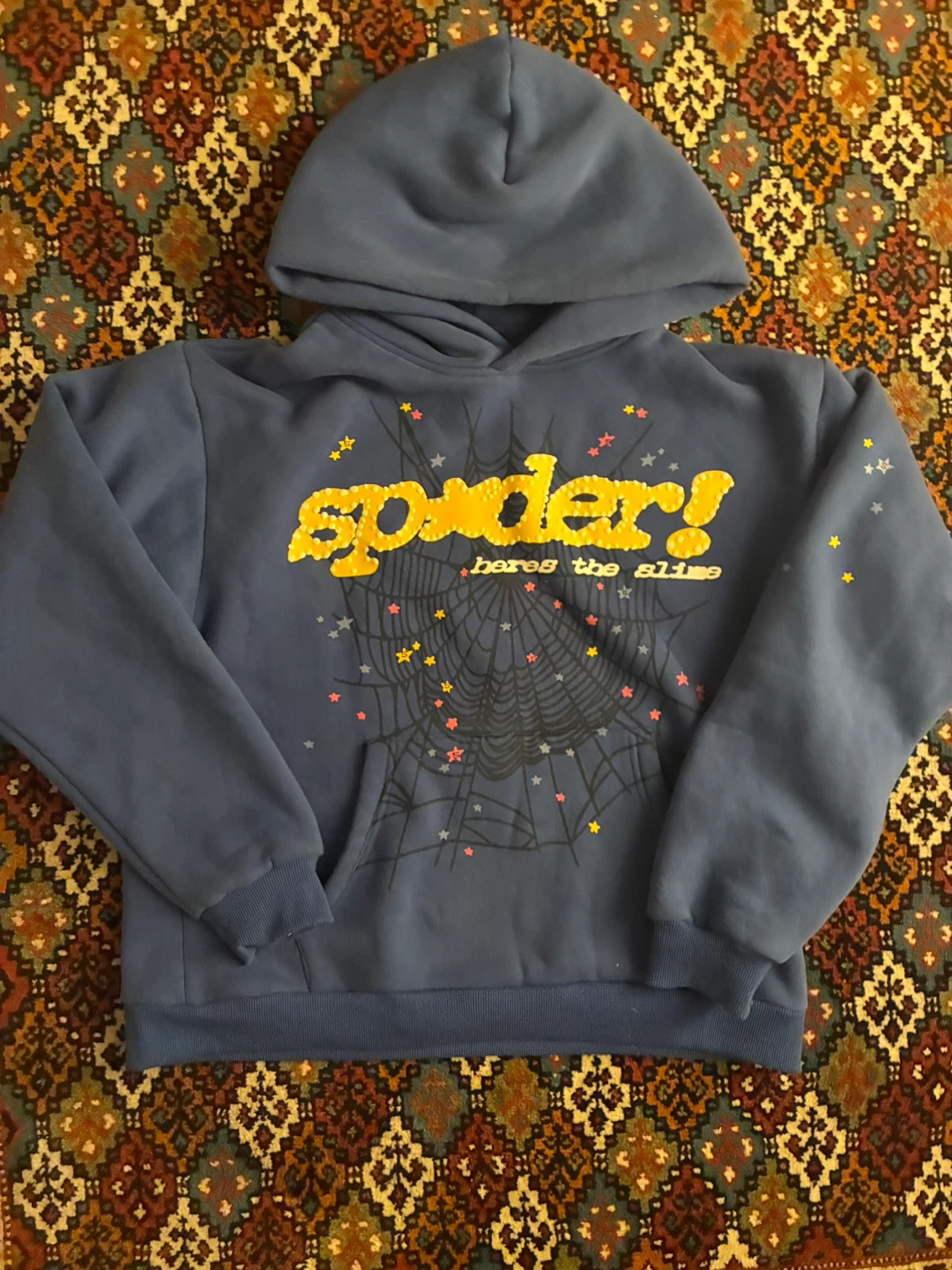 Sp5der Hoodie Blue