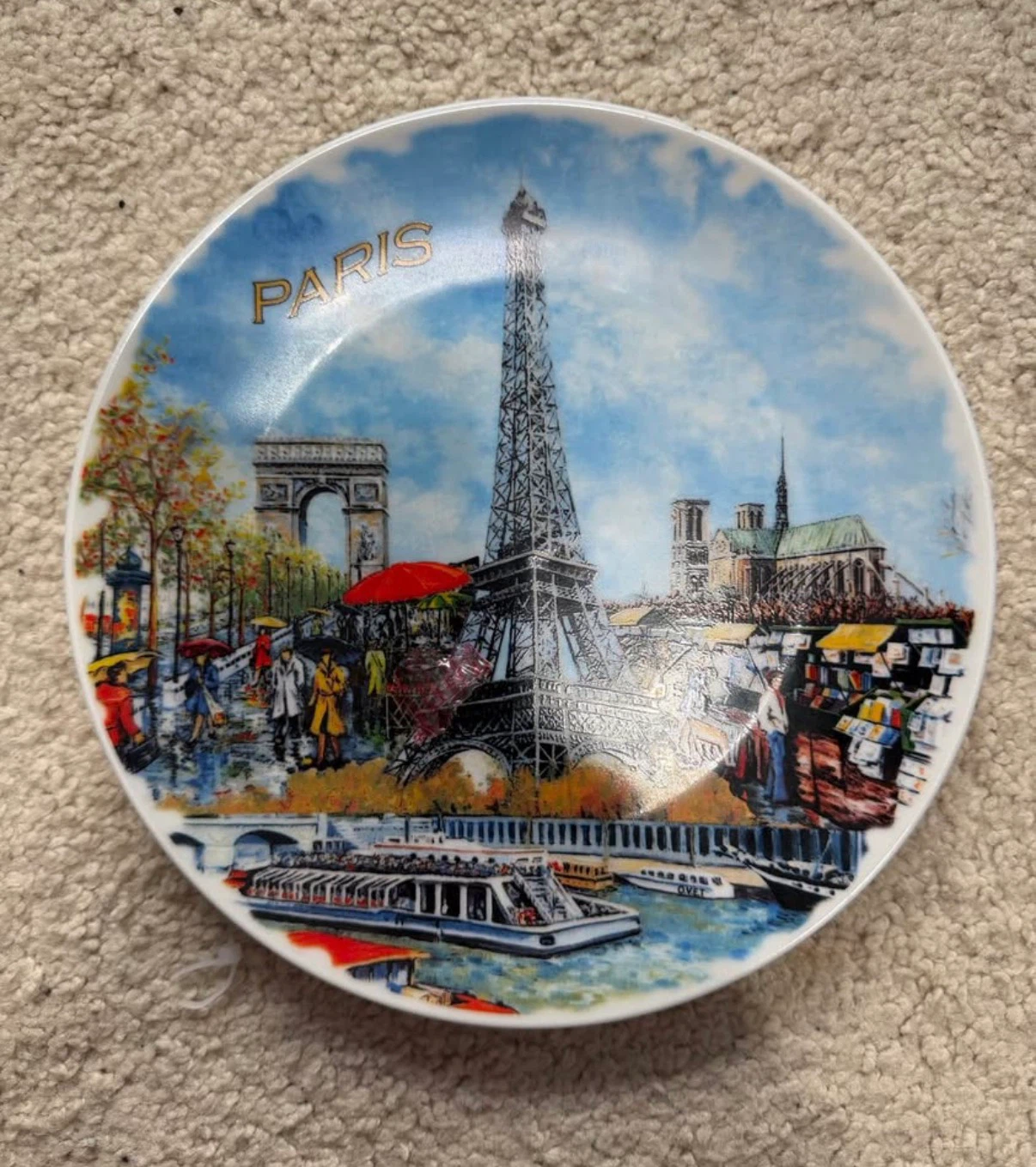 Decorative Paris Souvenir Plate