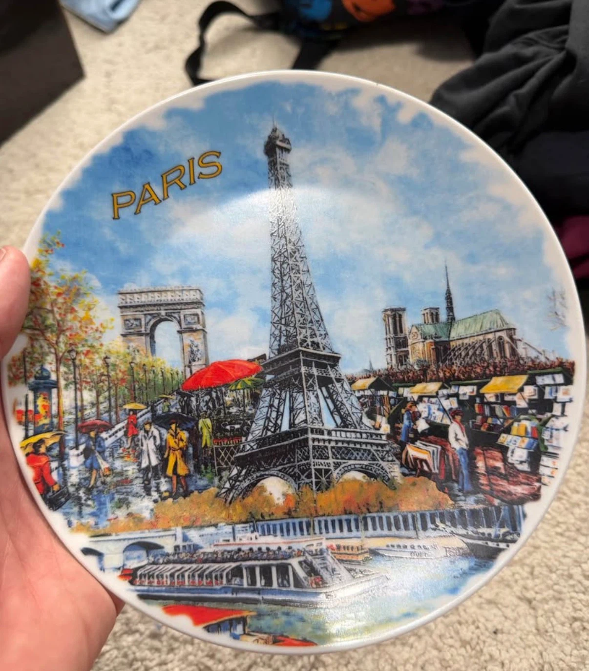 Decorative Paris Souvenir Plate - photo 2