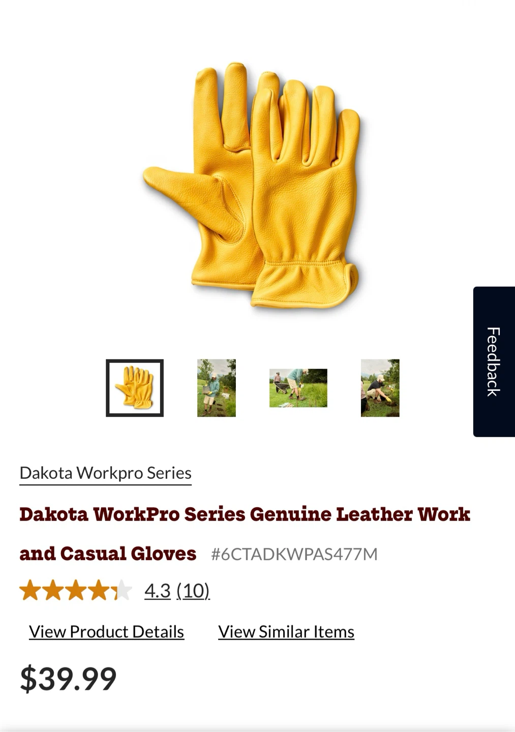 Dakota Leather Work Gloves - photo 3