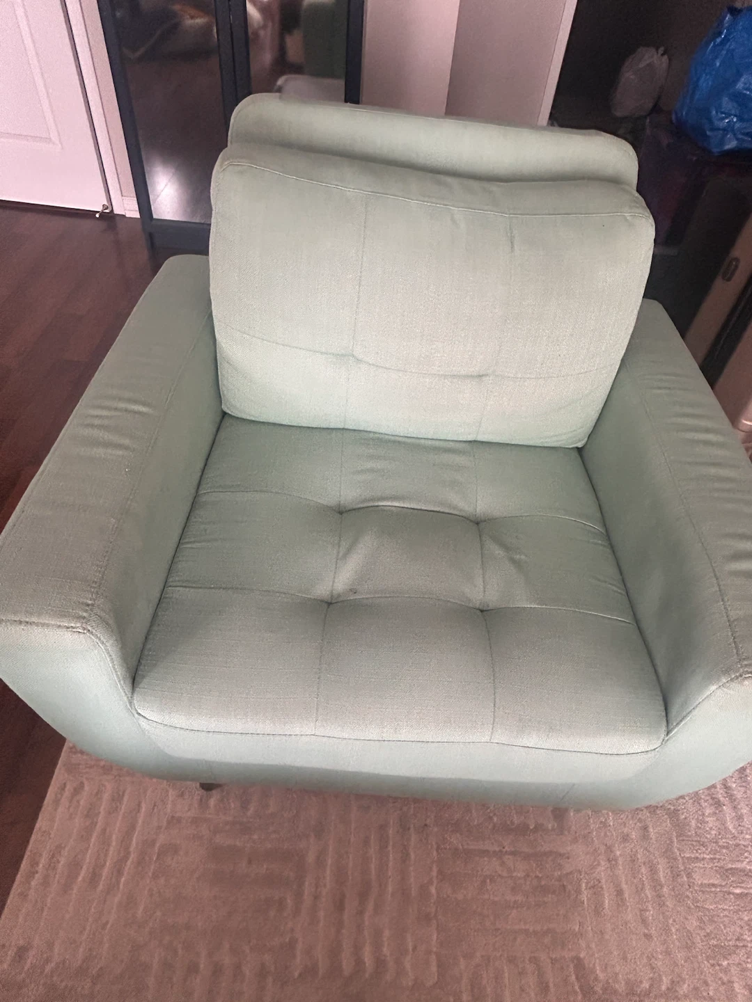 Mint Green Mid-Century Modern Sofa - photo 2