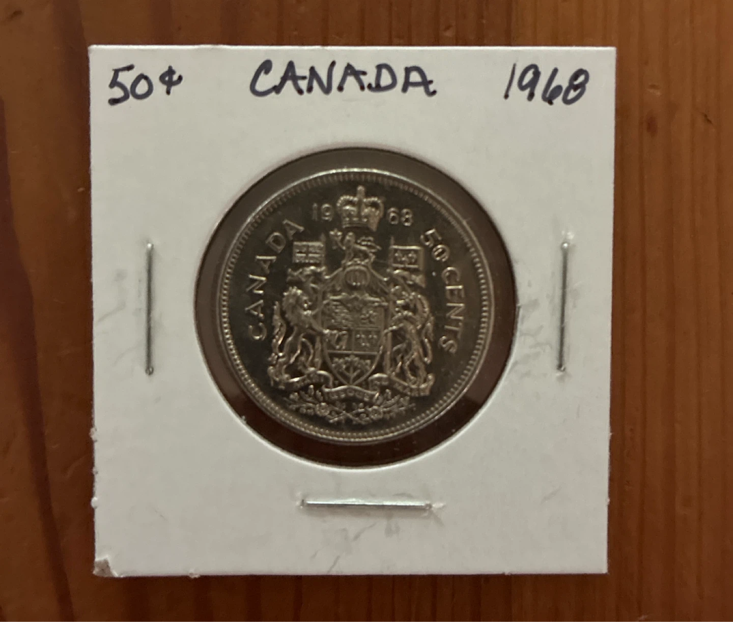 Uncirculated 1968 Canadian 50 Cent Coin