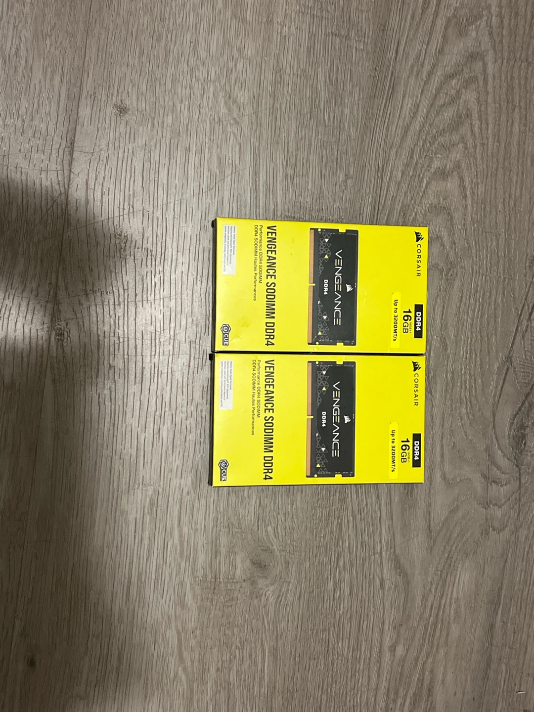 2 Corsair Vengeance 16GB DDR4 SODIMM RAM Kits