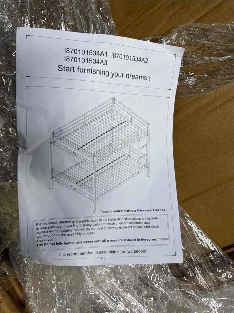 Double-over-double metal bunk bed - photo 5