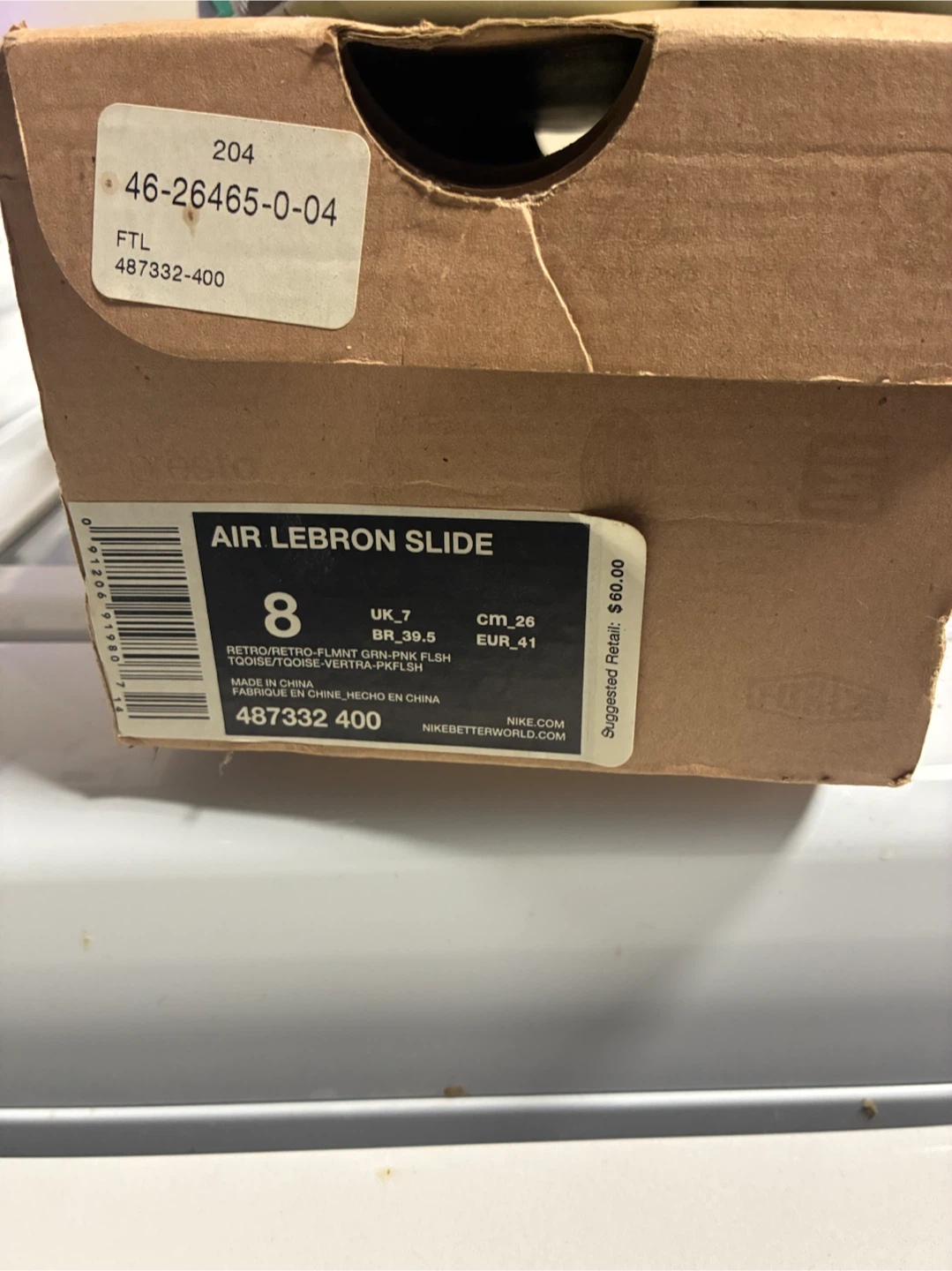 Nike Air Lebron Slides Size 8 - photo 3
