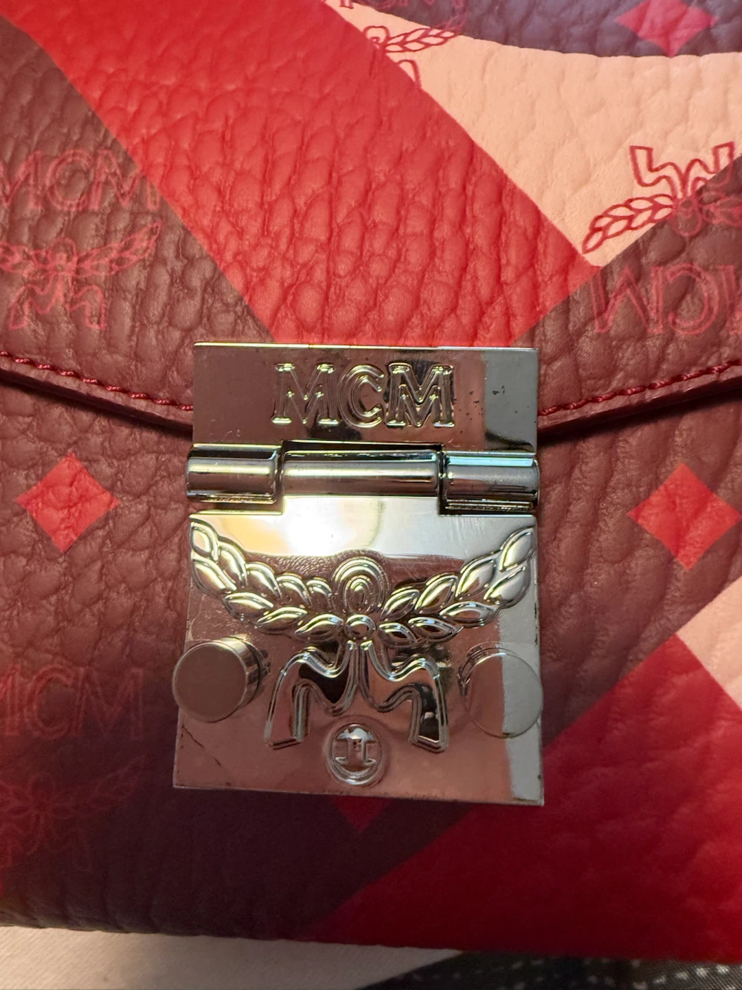 MCM Red Patterned Crossbody Bag - photo 2