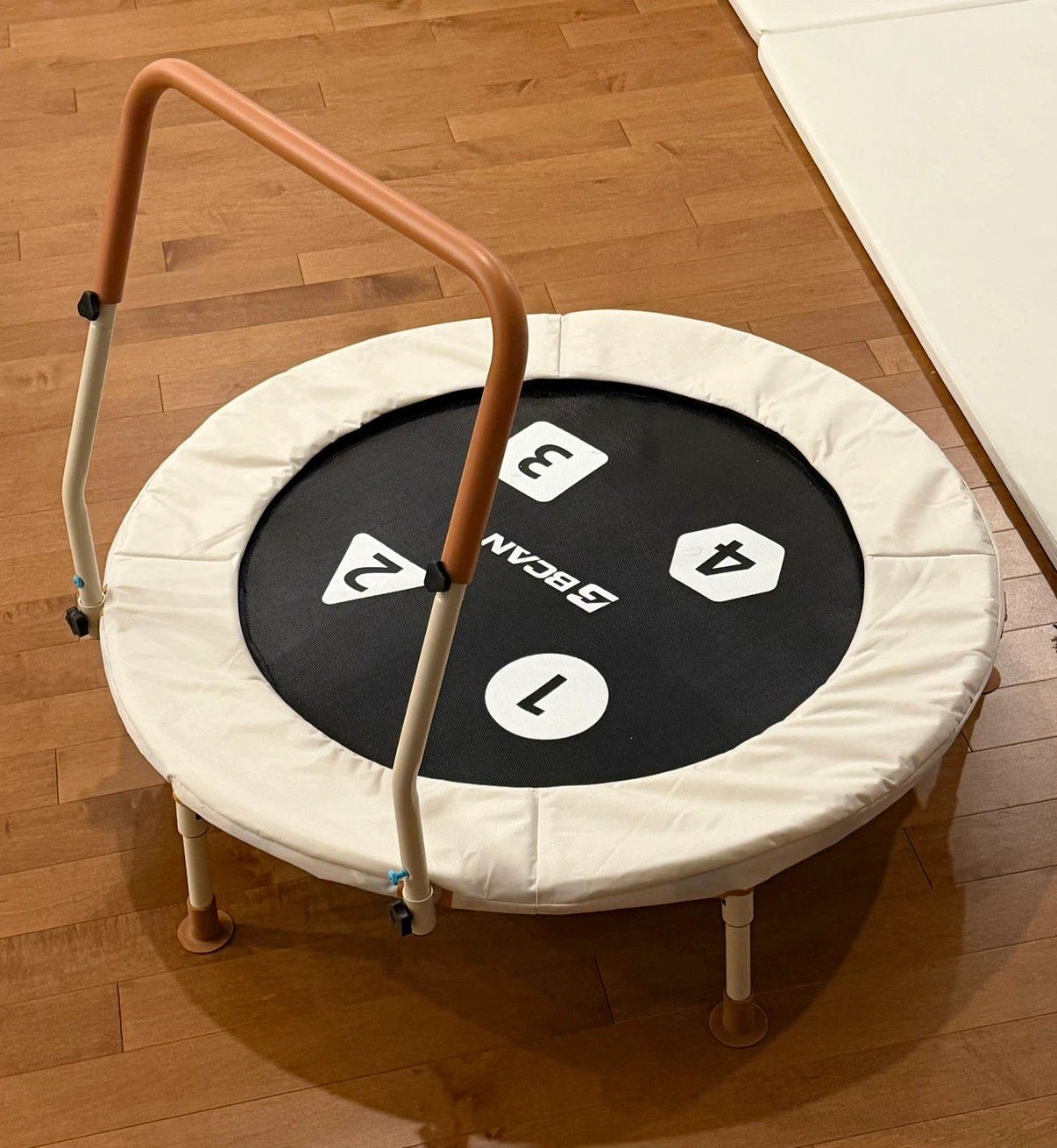 Kids Mini Trampoline with Handlebar $50