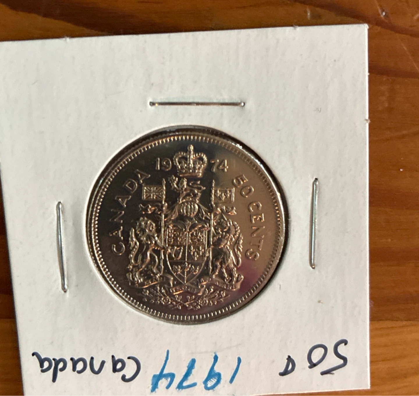 Uncirculated 1974 Canadian 50 Cent Coin
