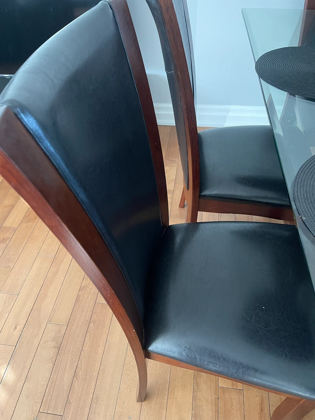 6-Piece Glass Dining Table Set with Chairs - photo 2