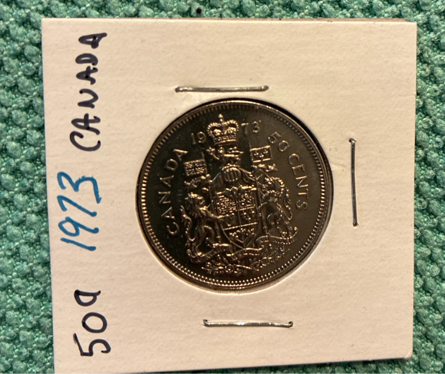 Uncirculated 1973 Canadian 50 Cent Coin