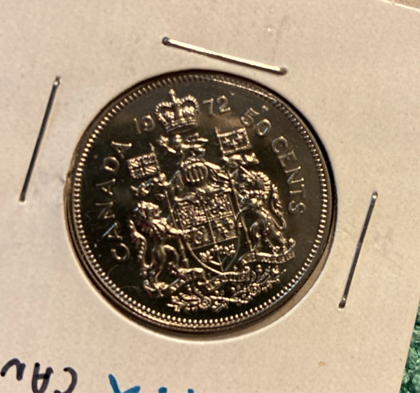 Uncirculated 1972 Canadian 50 Cent Coin