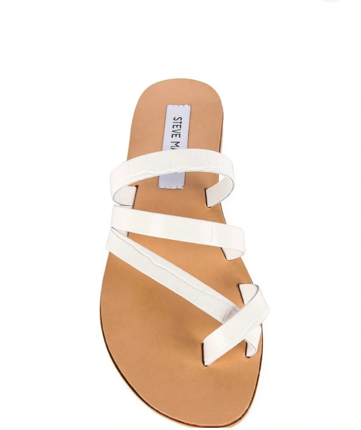 Steve Madden white strappy sandals
