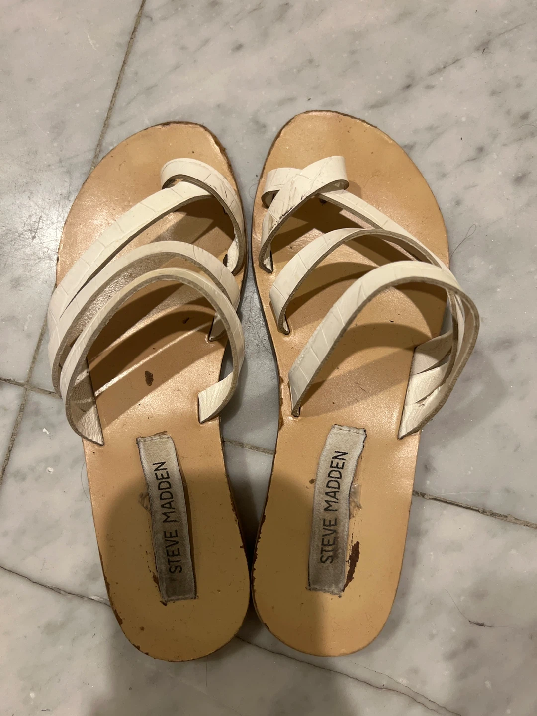 Steve Madden white strappy sandals - photo 4
