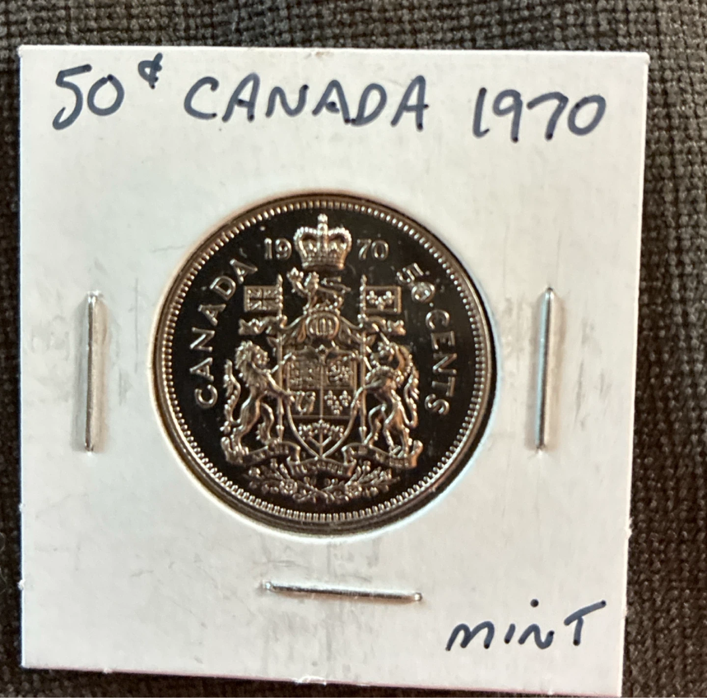 Uncirculated 1970 Canada 50 Cents Mint Condition Coin