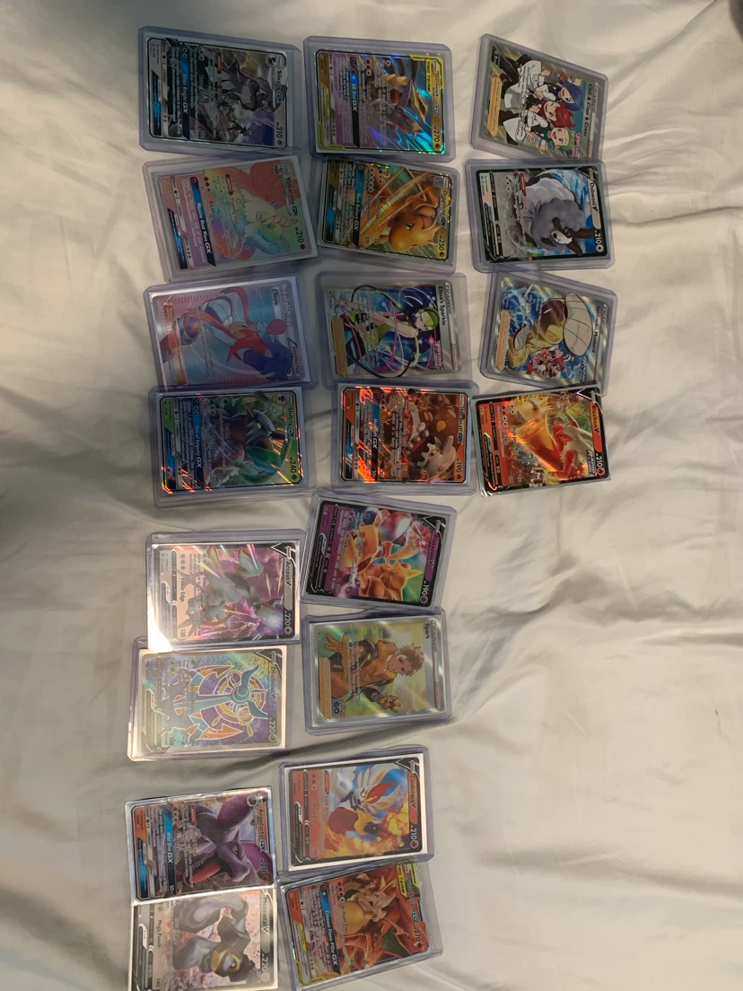 Large Collection of Pokémon Trading Cards in Protective Cases - photo 2