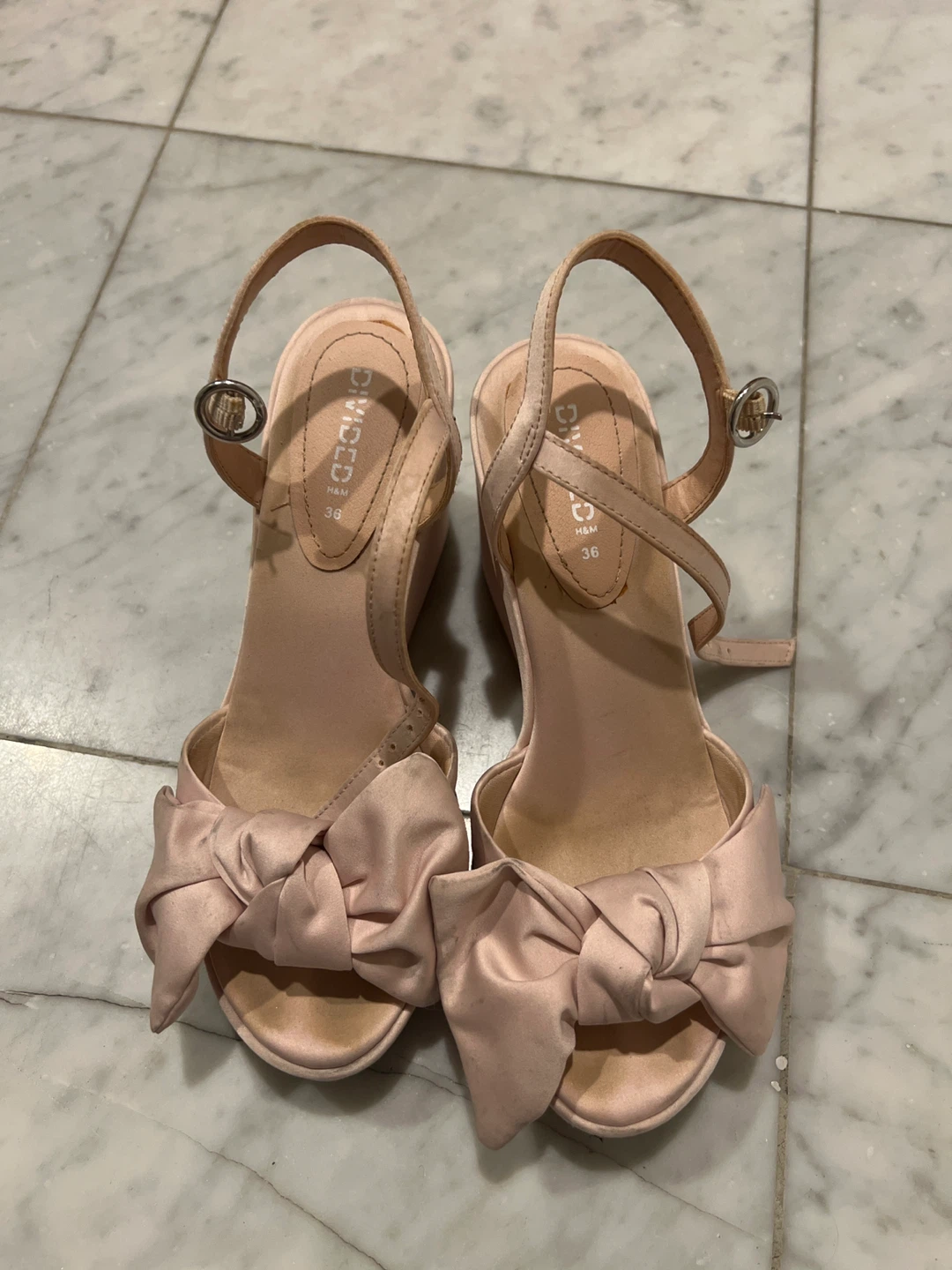 Pink Wedge Sandals Size 36 - photo 3