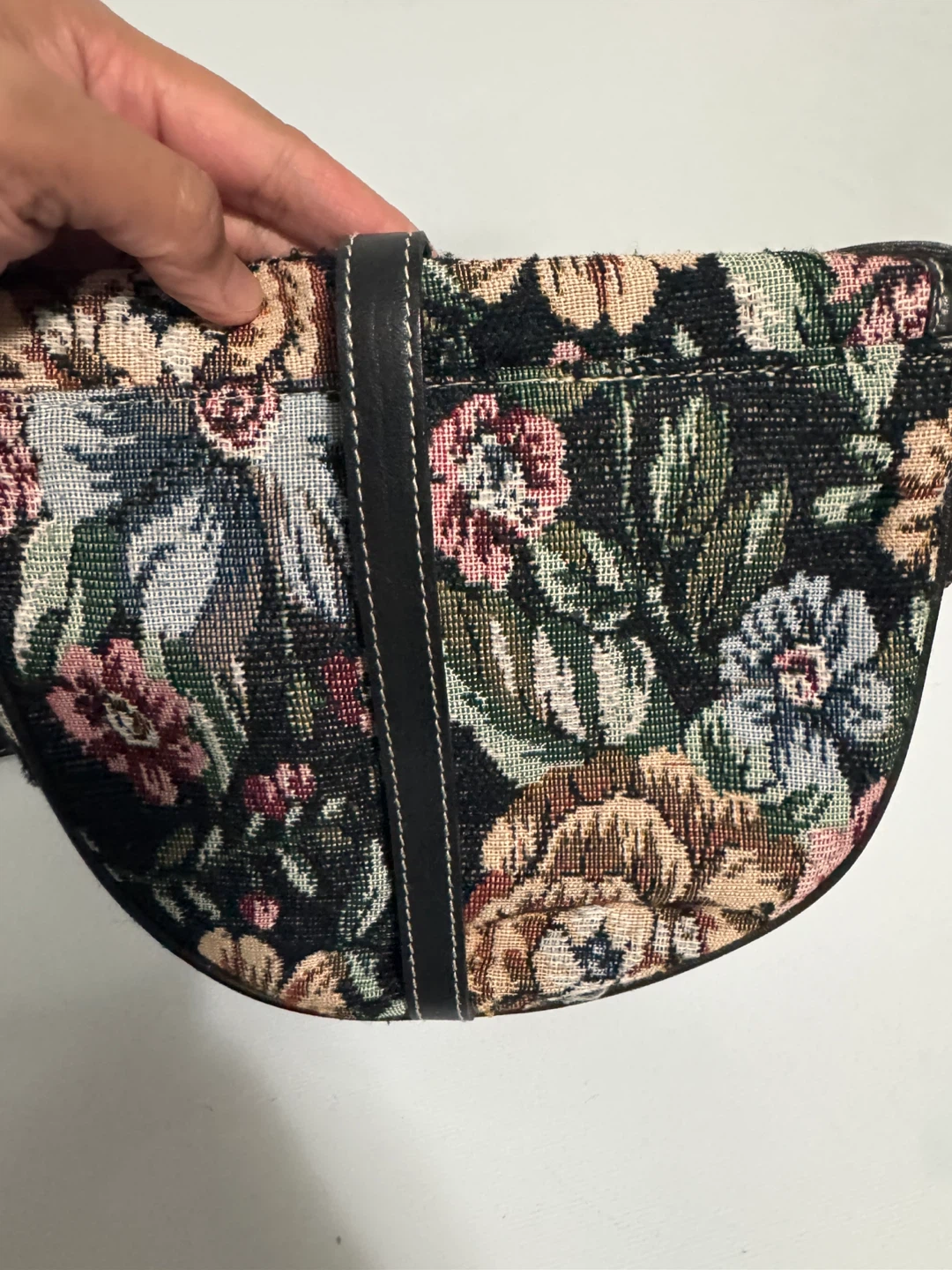 Yves Saint Laurent Floral Tapestry Saddle Bag - photo 3