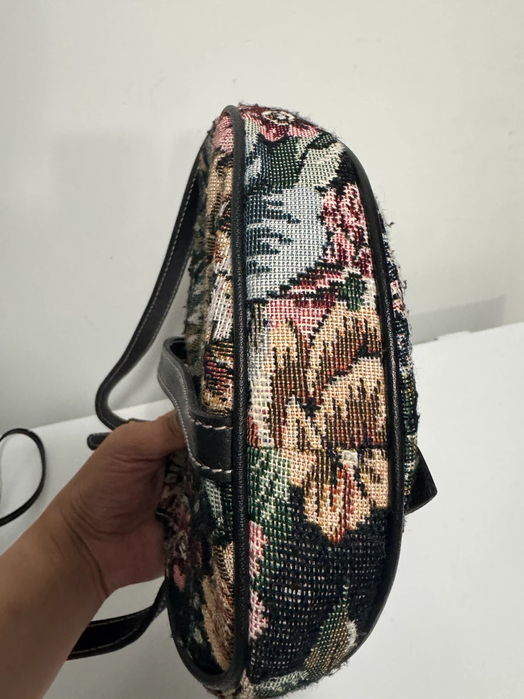 Yves Saint Laurent Floral Tapestry Saddle Bag - photo 4