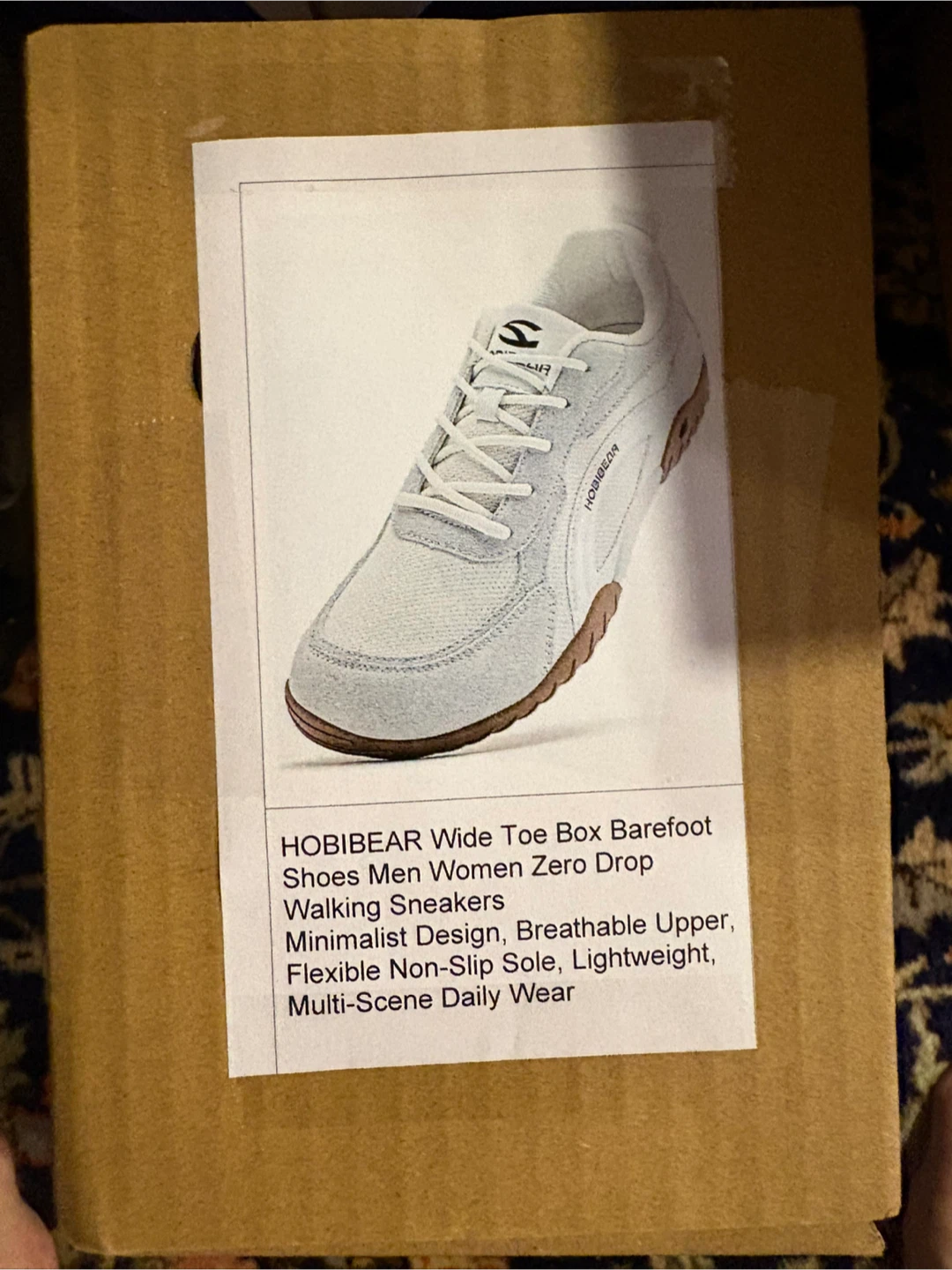 HOBIBEAR Wide Toe Box Barefoot Walking Sneakers