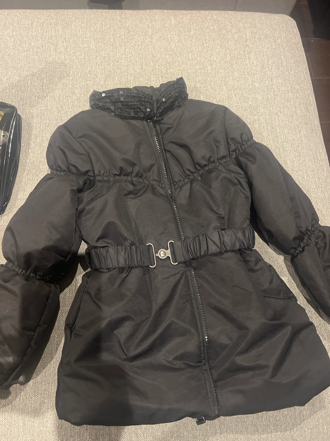 Children's Black Winter Coat - photo 2