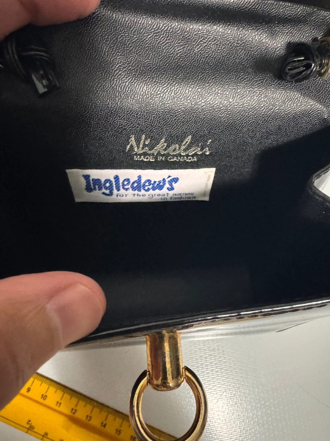 Nikolai Black Patent Leather Crossbody Bag - photo 3