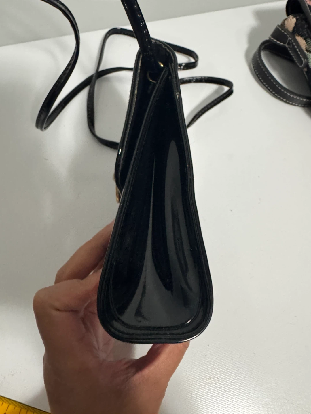Nikolai Black Patent Leather Crossbody Bag - photo 4