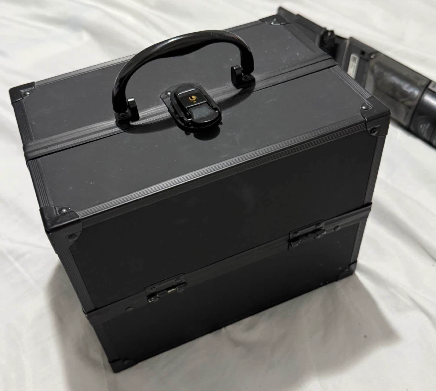 Black Makeup Train Case