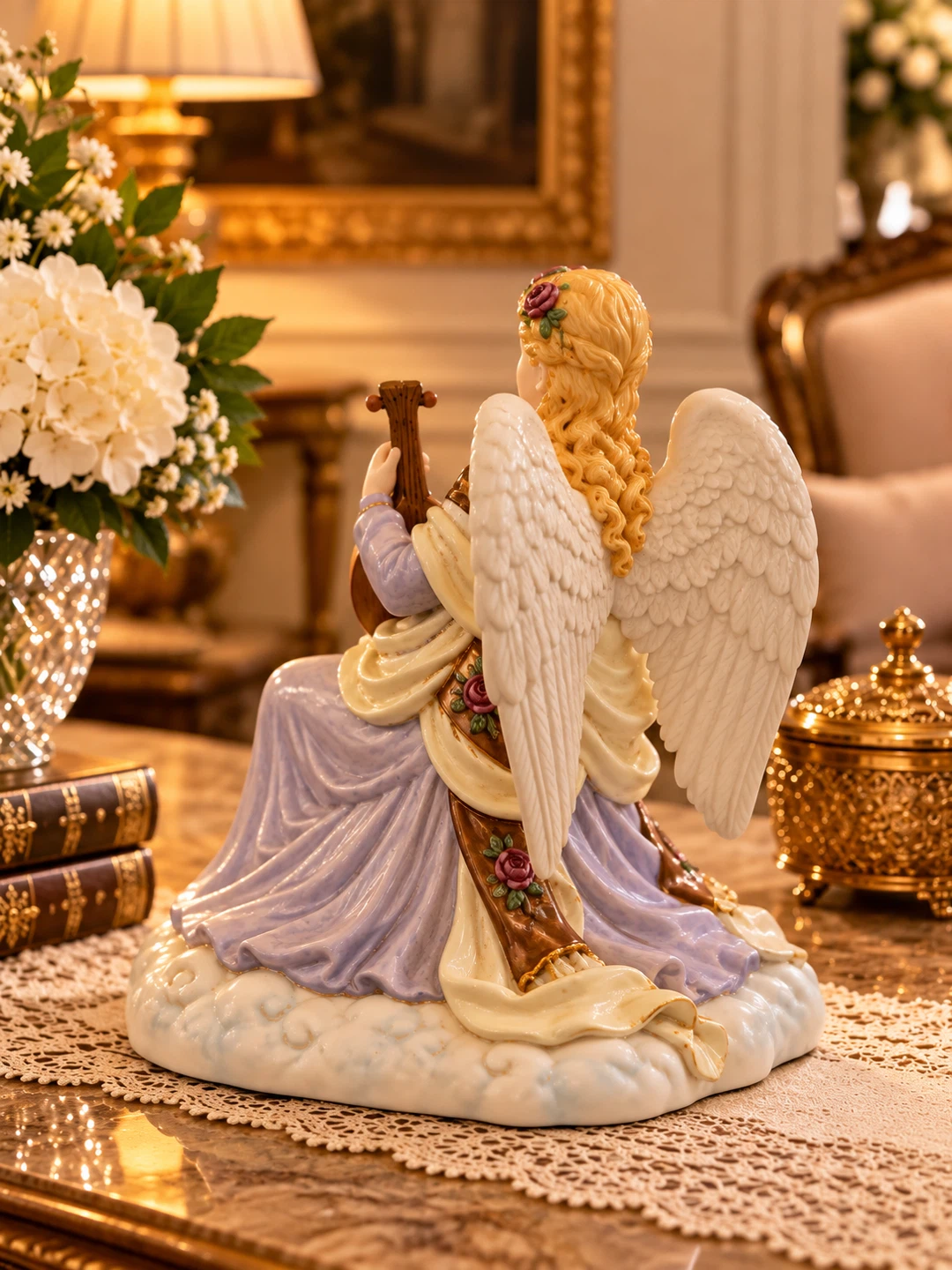 Elegant Porcelain Angel Figurine - photo 2