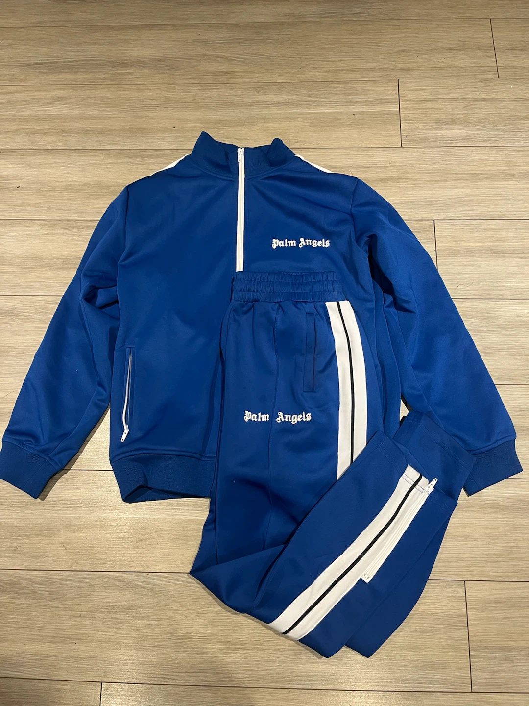 Palm Angels Blue Tracksuit Set