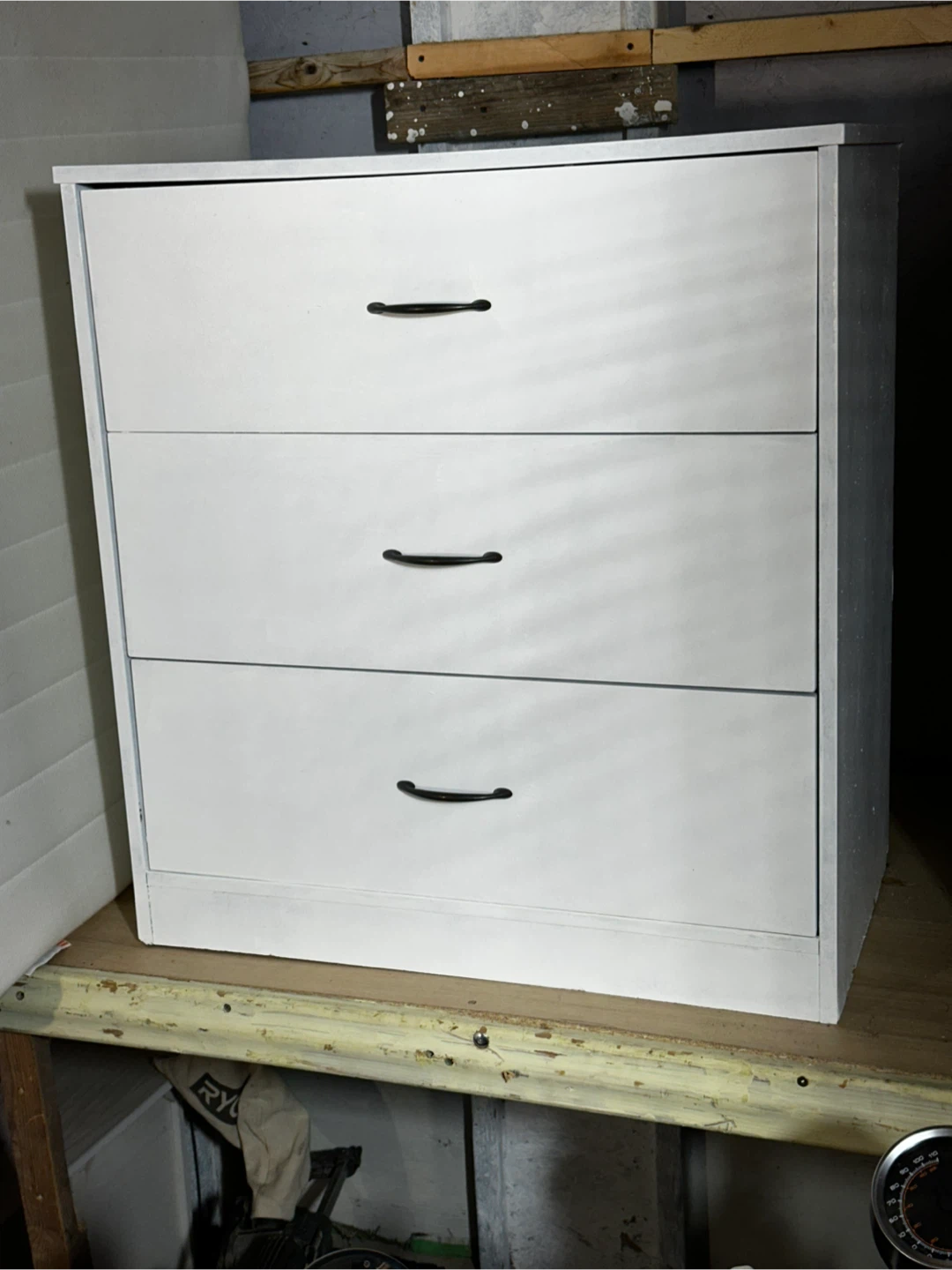 White 3-Drawer Dresser