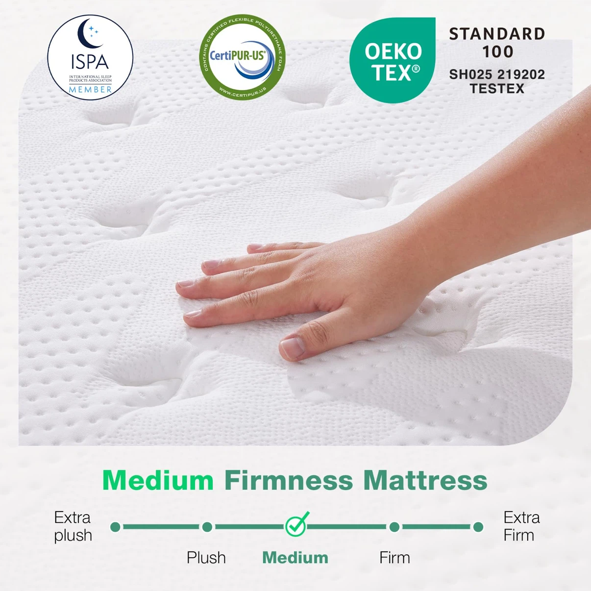 Queen Mattress, 12 Inch Hybrid Pillow Top Mattress - photo 5